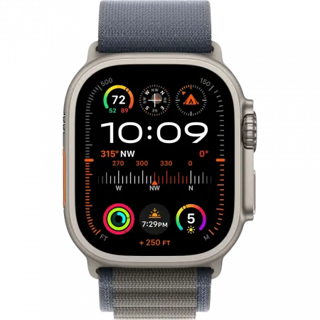 б/у Apple Watch Ultra 2 GPS + LTE 49mm Titanium Case with Blue Alpine Loop - Medium
