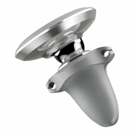 Автомобільний тримач Baseus Magnetic Air Vent Car Mount Holder with Cable Clip Silver