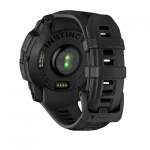 Смарт-годинник Garmin Instinct 3 45 мм, AMOLED Black чорний з Black чорним силіконовим ремінцем