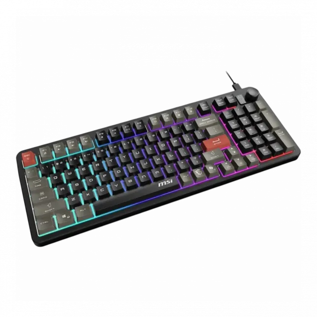 Клавіатура мембранна MSI FORGE GK110 UA 98key, USB-A, EN/UKR/RU, LED, чорний