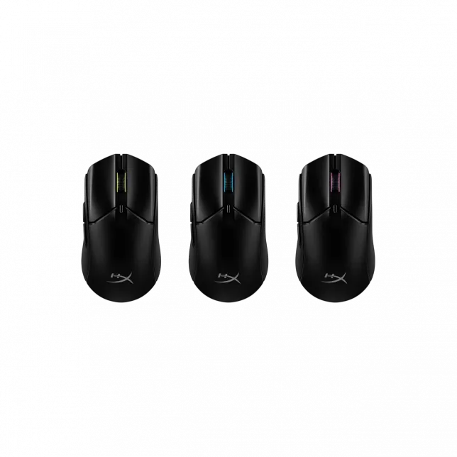 Миша HyperX Pulsefire Haste 2, RGB, USB-A/WL/BT, чорний