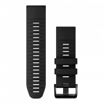 Ремінець QuickFit 26 мм, Black чорний силіконовий
