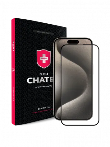 Захисне скло NEU Chatel Corning Gorilla Glass with Mesh для iPhone 15 Pro