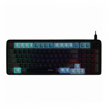 Клавіатура мембранна MSI FORGE GK110 UA 98key, USB-A, EN/UKR/RU, LED, чорний
