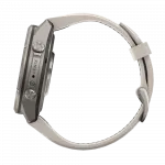 Смарт-годинник Garmin Fenix Pro 43мм, Titanium з Fog Grey/Dark Sandstone сірим/темно сірим силіконовим ремінцем