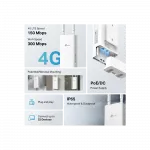 Маршрутизатор TP-LINK Archer MR402 outdoor N300 4G/LTE, 1xFE LAN/WAN, OUTDOOR