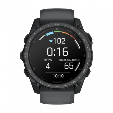 Смарт-годинник Garmin Tactix 8 51 мм AMOLED, Cerakote Coating З балістичним калькулятором Applied Ballistics Ultralight, з покриттям Slate Grey темно-сірий Cerakote