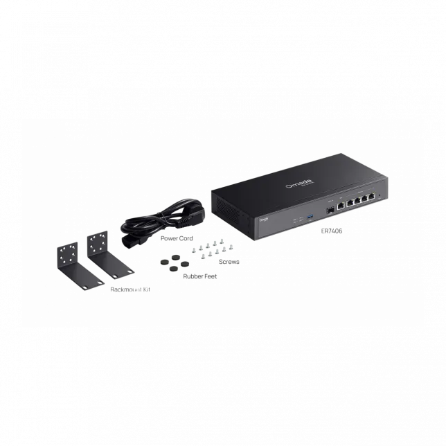 Мультисервісний Маршрутизатор TP-LINK ER7406 4xGE LAN/WAN, 1xGE WAN, 1xSFP, 1xUSB3.0