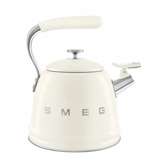 Чайник зі свистком Smeg (Cream)