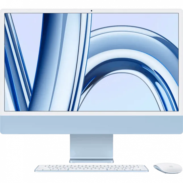 б/у Apple iMac 24 with Retina 4.5K, Apple M3, 512GB, 8 CPU / 10 GPU, 8GB RAM, Blue (2023)
