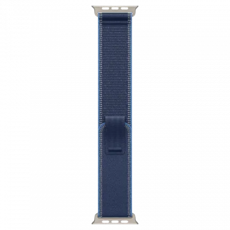 Apple Watch Ultra 3 GPS + LTE, 49mm Natural Titanium Case with Blue/Bright Blue Trail Loop - S/M