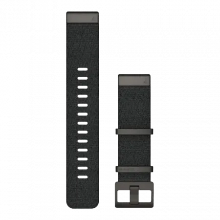 Ремінець QuickFit 22 мм, Heathered Black чорний жакардовий нейлоновий