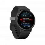 Смарт-годинник Garmin Vivoactive 5 Slate Aluminium Bezel з чорним корпусом та силіконовим ремінцем