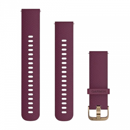 Ремінець Quick Release 20 мм, Berry, Rose Gold застібка бордовий силіконовий
