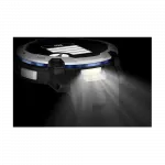 Смарт-годинник Garmin Instinct 3 50 мм, Solar Whitestone білий з Black/Bolt Blue чорним/синім силіконовим ремінцем