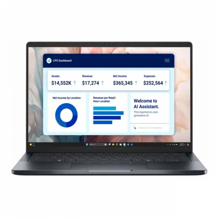Ноутбук Dell Pro 14 Premium 14" QHD+ OLED Touch, Intel U7-268V, 32GB, F512GB, UMA, Win11P, чорний