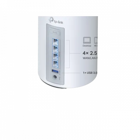 Система WiFi-Mesh TP-LINK Deco BE65 BE11000, 4x2.5GE LAN/WAN, 1xUSB 3.0, 3 мод
