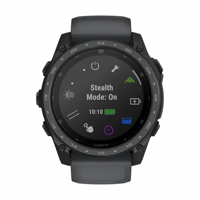 Смарт-годинник Garmin Tactix 8 51 мм AMOLED, Cerakote Coating З балістичним калькулятором Applied Ballistics Ultralight, з покриттям Slate Grey темно-сірий Cerakote