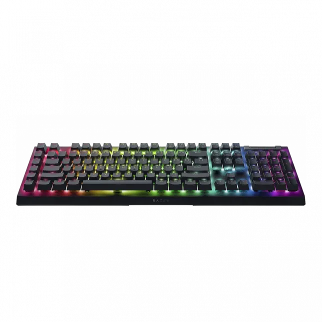 Клавіатура механічна Razer BlackWidow V4 X, 110key, Yellow Switch, USB-A, EN/RU, RGB, чорний