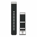 Ремінець QuickFit 22 мм, Black чорний жакардовий нейлоновий 