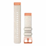 Ремінець QuickFit 20 мм, Cream Heathered бежевий, Rose Gold застібка, нейлоновий