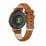 Смарт-годинник Garmin Lily 2 Classic Cream Gold з Tan коричневим шкіряним ремінцем
