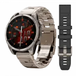 Смарт-годинник Garmin Fenix 8 47мм, AMOLED Sapphire, Titanium з титановим браслетом