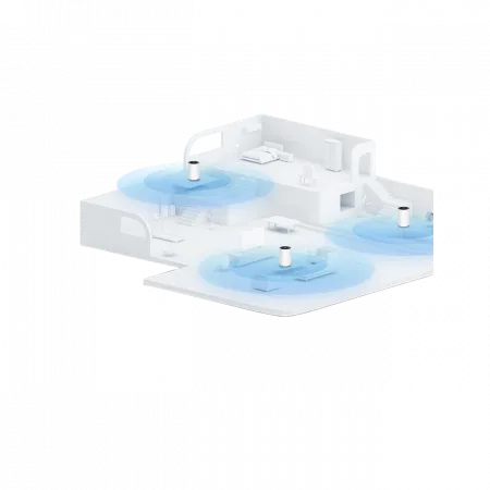 Система WiFi-Mesh TP-LINK Deco PX10 AX1500, 3xGE LAN/WAN, 2 мод, Powerline AV1000
