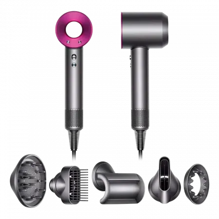 Фен для волосся Dyson Supersonic HD07 (Nickel/Fuchsia)