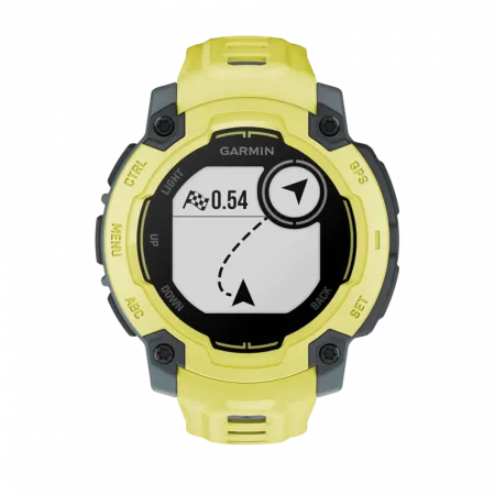 Смарт-годинник Garmin Instinct E 45 мм Electric Lime жовтий з Electric Lime жовтим силіконовим ремінцем
