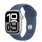 б/у Apple Watch Series 10 GPS 42mm Silver Aluminum Case with Denim Sport Band - M/L