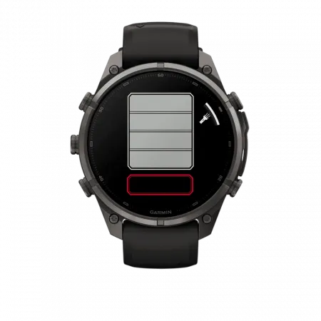 Смарт-годинник Garmin Fenix 9 Pro 47мм, Carbon Gray DLC Titanium з Black/Pebble Grey чорним/темно-сірим силіконовим ремінцем