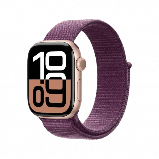 б/у Apple Watch Series 10 GPS 46mm Rose Gold Aluminum Case with Plum Sport Loop