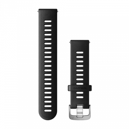 Ремінець Quick Release 20 мм, Black чорний силіконовий
