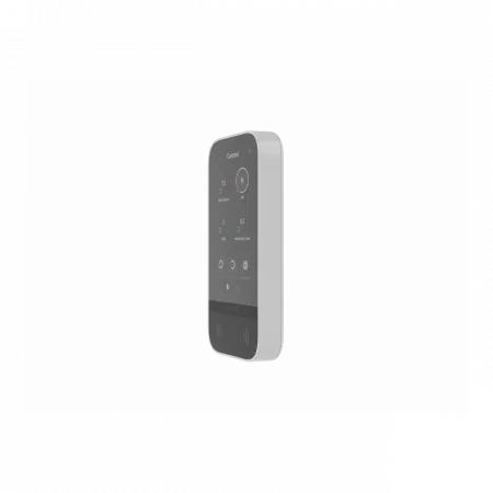 Клавіатура з сенсорним дисплеєм Ajax KeyPad TouchScreen, jeweller, бездротовий, білий