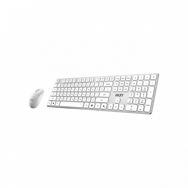 Комплект клавіатура та миша MSI FORGE K210 W COMBO WHITE UA, Wireless