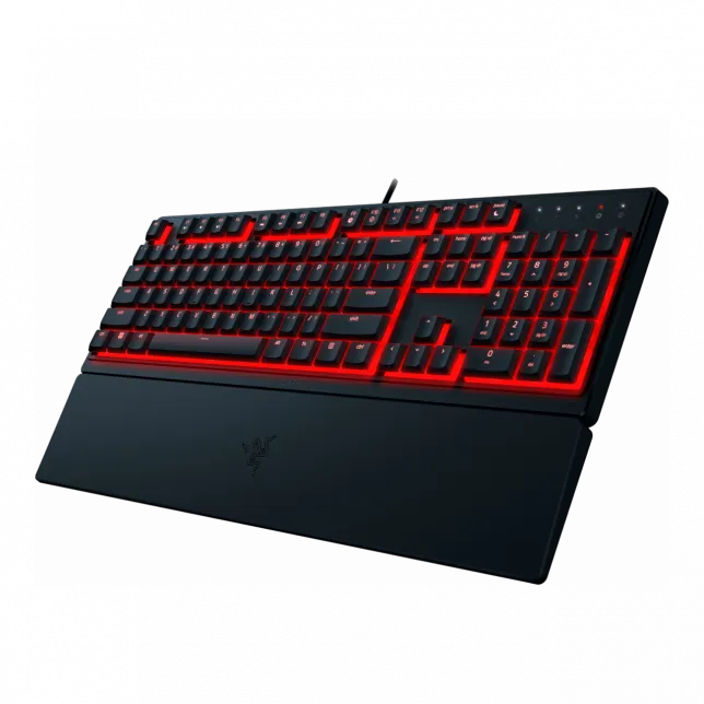 Клавіатура мембранна Razer Ornata V3 X 104key, USB-A, EN/UK, RGB, чорний