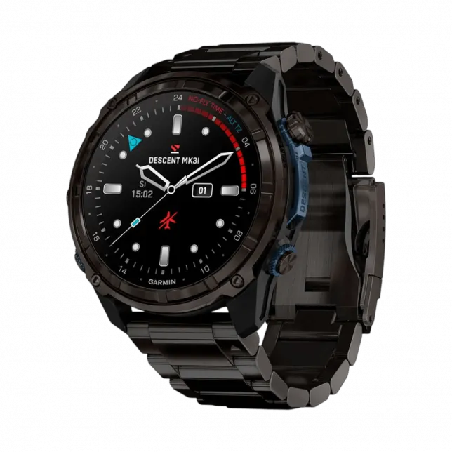 Смарт-годинник Garmin Descent Mk3i 51 мм Carbon Grey DLC Titanium з DLC Titanium титановим браслетом