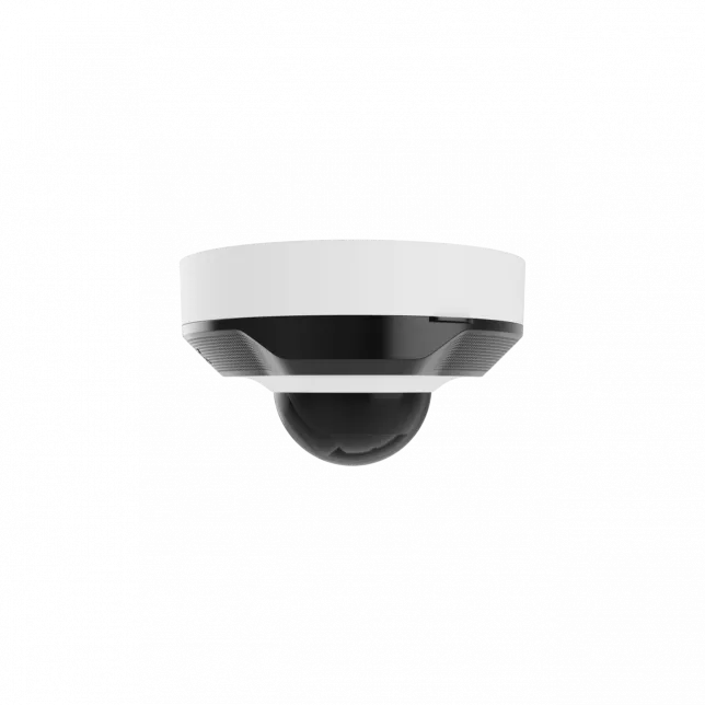 IP-Камера дротова Ajax DomeCam Mini, 8мп, 2.8мм, Poe, True WDR, IP 65, ІЧ 30м, аудіо, кут огляду 100° до 110°, міні купольна, біла