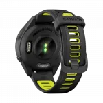 Смарт-годинник Garmin Forerunner 265S з чорним корпусом та Black/Amp Yellow чорним силіконовим ремінцем