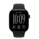 Apple Watch Series 12 GPS 42mm Black Aluminum Case with Black Sport Band M/L (MJEC4)
