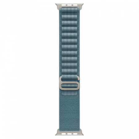 Apple Watch Ultra 3 GPS + LTE, 49mm Natural Titanium Case with Light Blue Alpine Loop - Medium