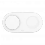 Зарядний пристрій бездротовий Belkin 2в1 15W Pad Qi2, White