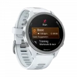 Смарт-годинник Garmin Forerunner 170 Music Whitestone білий з Whitestone/Cloud Blue білим/блакитним силіконовим ремінцем