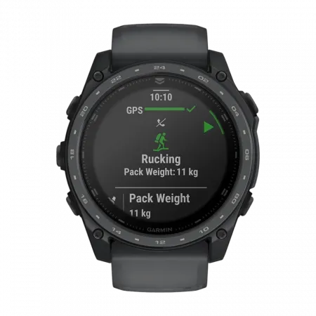 Смарт-годинник Garmin Tactix 8 51 мм AMOLED, Cerakote Coating З балістичним калькулятором Applied Ballistics Ultralight, з покриттям Slate Grey темно-сірий Cerakote