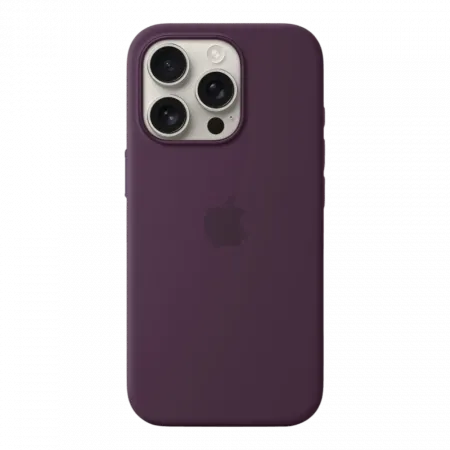 Чохол Apple Silicone Case with Magsafe для iPhone 16 Pro (Plum)