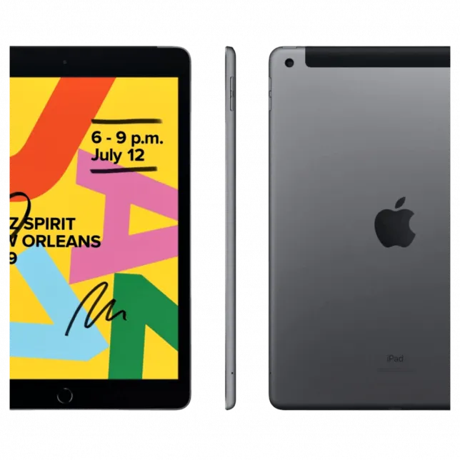 б/у Apple iPad 10.2 32GB, Wi-Fi + LTE, Space Gray (2019) (MW6W2)