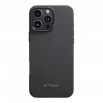 Чохол Pitaka Military-Grade Protective Classic Twill 600D Black/Grey для iPhone 16 Pro