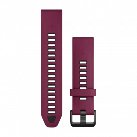 Ремінець QuickFit 20 мм, Merlot/Graphite фіолетовий/темно-сірий силіконовий