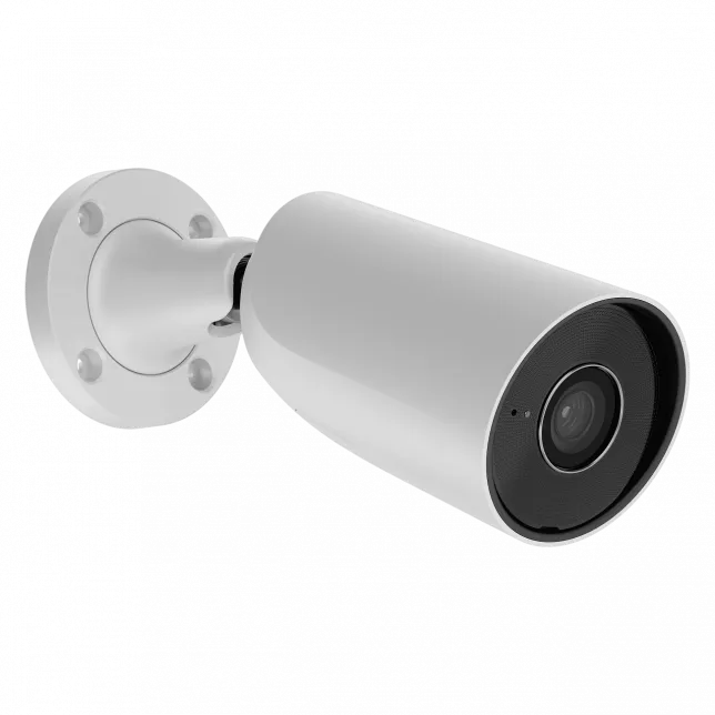 IP-Камера дротова Ajax BulletCam, 5мп, 2.8мм, Poe, True WDR, IP 65, ІЧ 35м, аудіо, кут огляду 100° до 110°, вулична, біла